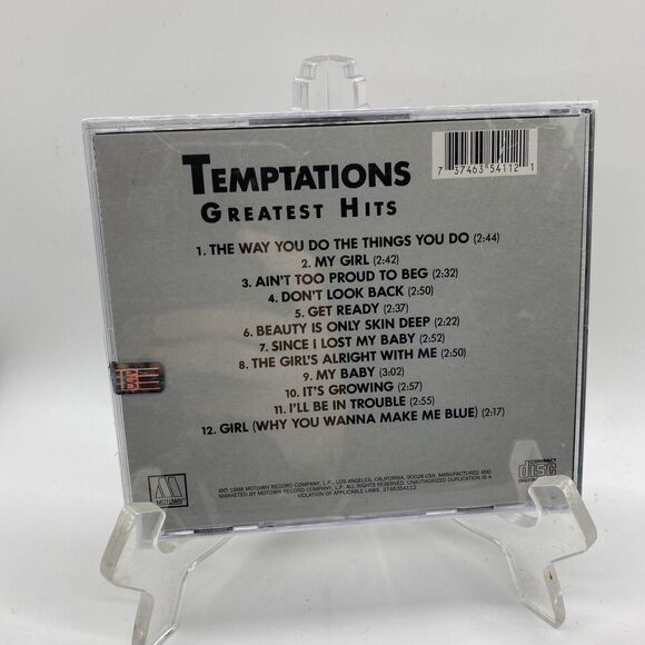 THE TEMPTATIONS Greatest Hits Motown Classics SEALED CD Brand New 1988 - Picture 3 of 5